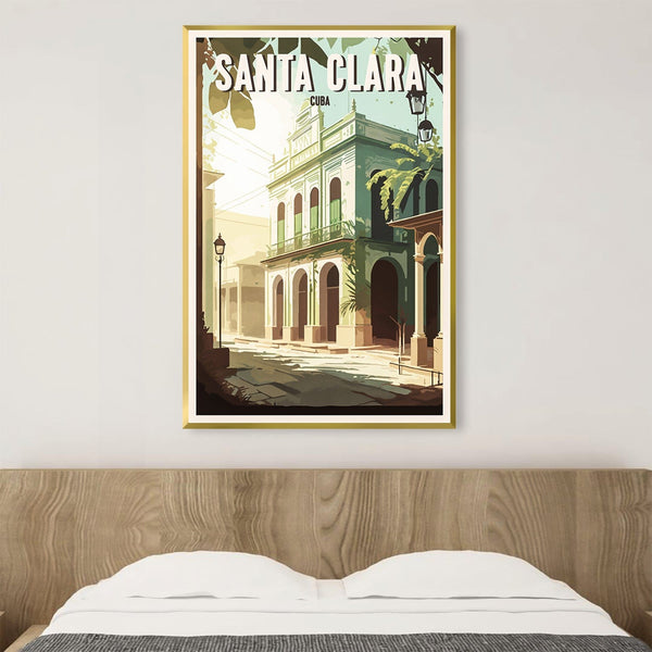 Santa Clara Cuba Canvas Art Clock Canvas