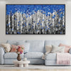 Sapphire Forest Canvas Art Clock Canvas