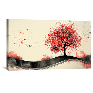 Scarlet Grove Canvas Art Clock Canvas