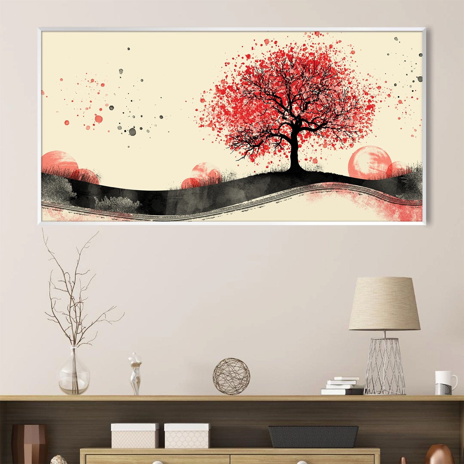 Scarlet Grove Canvas Art Clock Canvas