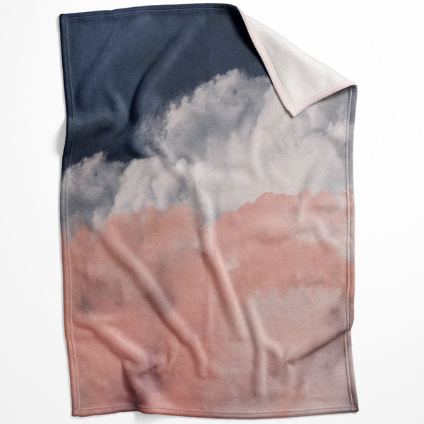 Scenic Cloudscape A Blanket Blanket 75 x 100cm Clock Canvas