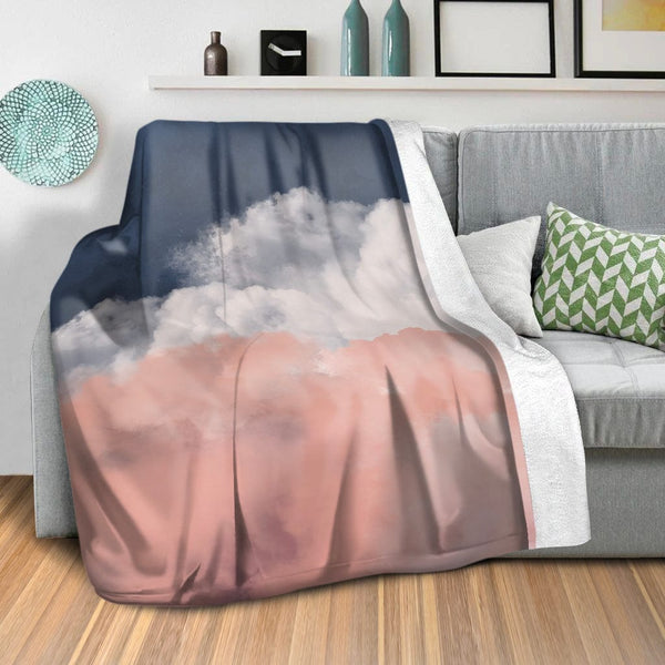 Scenic Cloudscape A Blanket Blanket Clock Canvas