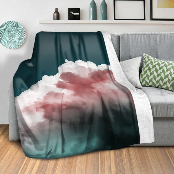 Scenic Cloudscape C Blanket Blanket Clock Canvas
