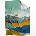 Scenic Landscape A Blanket Blanket 75 x 100cm Clock Canvas