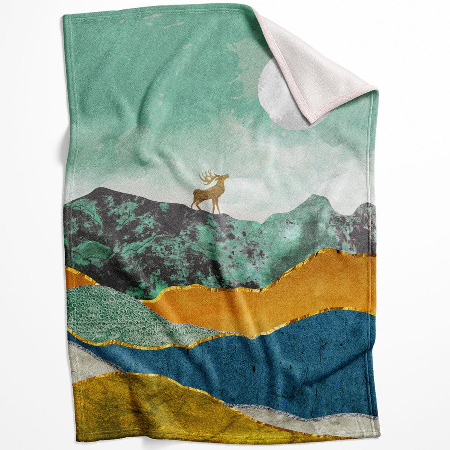 Scenic Landscape A Blanket Blanket 75 x 100cm Clock Canvas