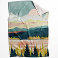 Scenic Landscape C Blanket Blanket 75 x 100cm Clock Canvas