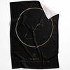Scorpio Traits Gold Blanket Blanket 75 x 100cm Clock Canvas