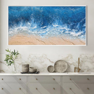 Sea Waves Canvas Art Clock Canvas