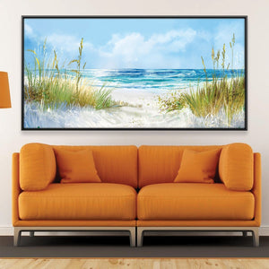 Seabreeze Dunes Canvas Art 20 x 10in / Canvas Clock Canvas