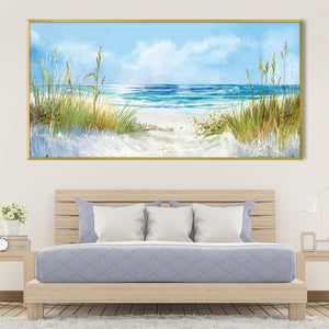 Seabreeze Dunes Canvas Art Clock Canvas