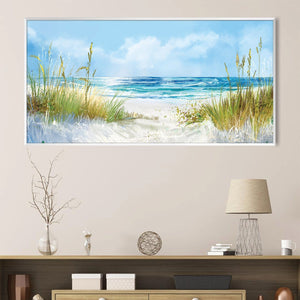 Seabreeze Dunes Canvas Art Clock Canvas