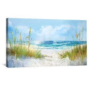 Seabreeze Dunes Canvas Art Clock Canvas
