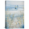 Seafoam Flutter Canvas Art Clock Canvas