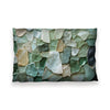 Seafoam Mosaic Cushion Cushion 13 x 19in Clock Canvas