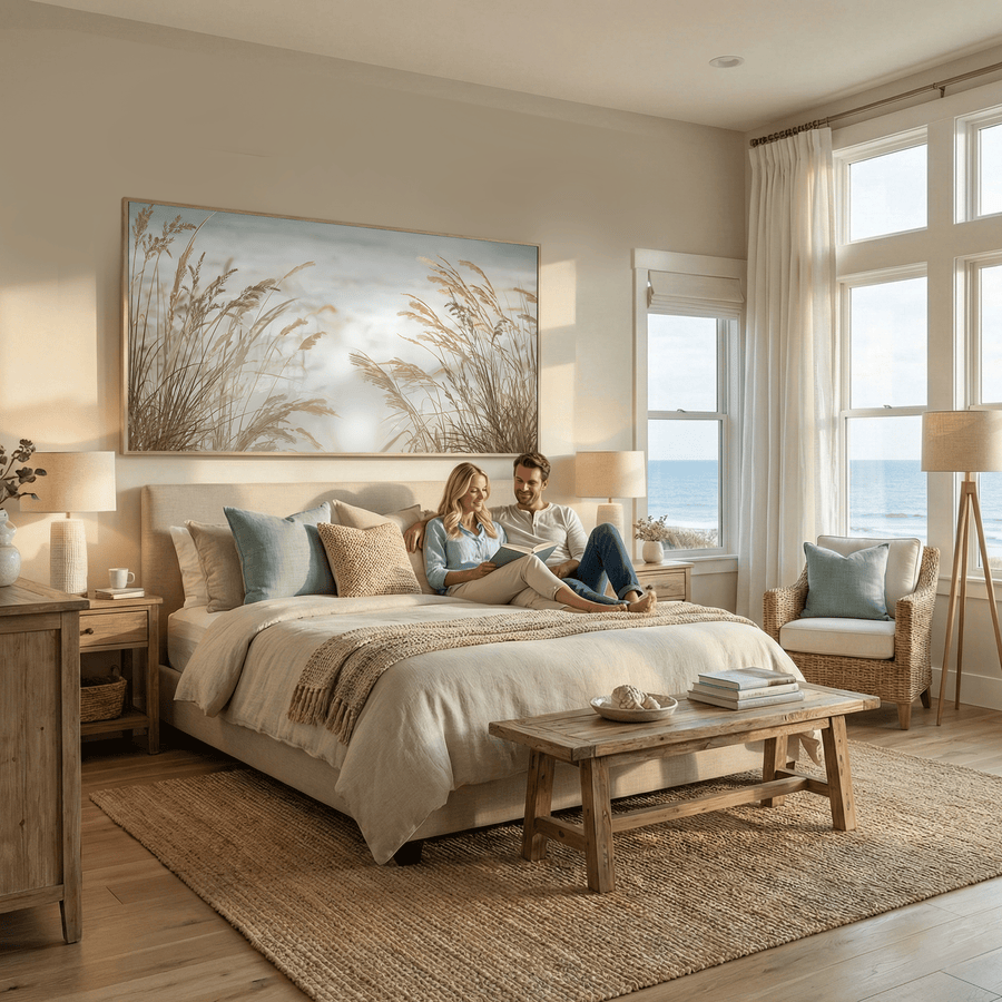 Seagrass Dreams Canvas Art Clock Canvas