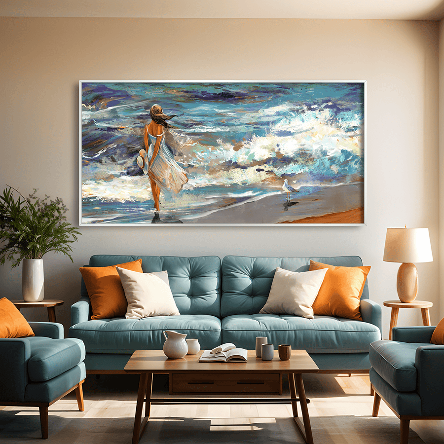 Seaside Soliloquy Canvas Art Clock Canvas