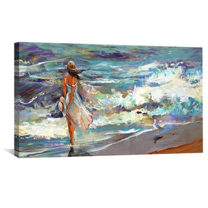 Seaside Soliloquy Canvas Art Clock Canvas