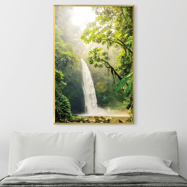 Secret Waterfall Canvas Art Clock Canvas