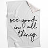 See Good B Blanket Blanket 75 x 100cm Clock Canvas