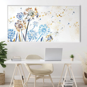 Seeds in the Wind Canvas Art Clock Canvas