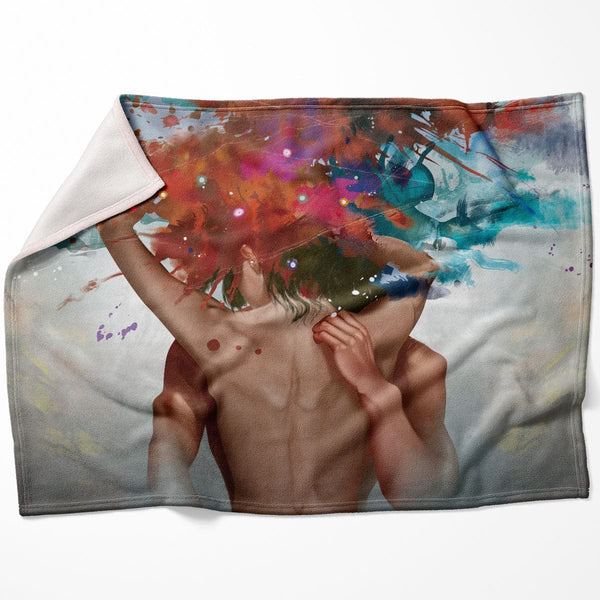 Sensual Caress Blanket Blanket 75 x 100cm Clock Canvas