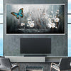 Serene Flutter Canvas Art Clock Canvas