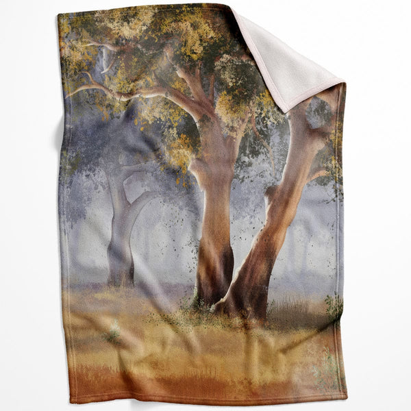 Serene Forest Blanket Blanket 75 x 100cm Clock Canvas