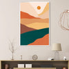 Serene Mountain Landscape Canvas Art Clock Canvas
