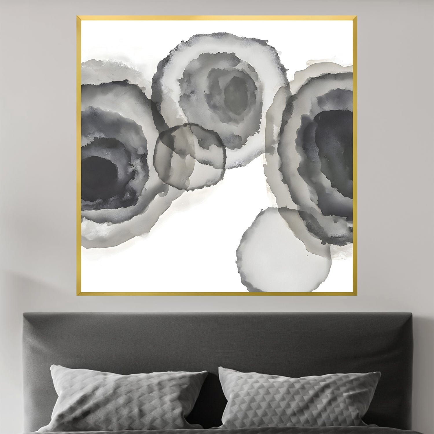 Serene Oscillations Canvas Art Clock Canvas