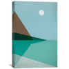 Serene Shore Landscape Canvas Art Clock Canvas