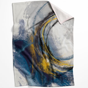 Shaded Brush Strokes Blanket Blanket 75 x 100cm Clock Canvas