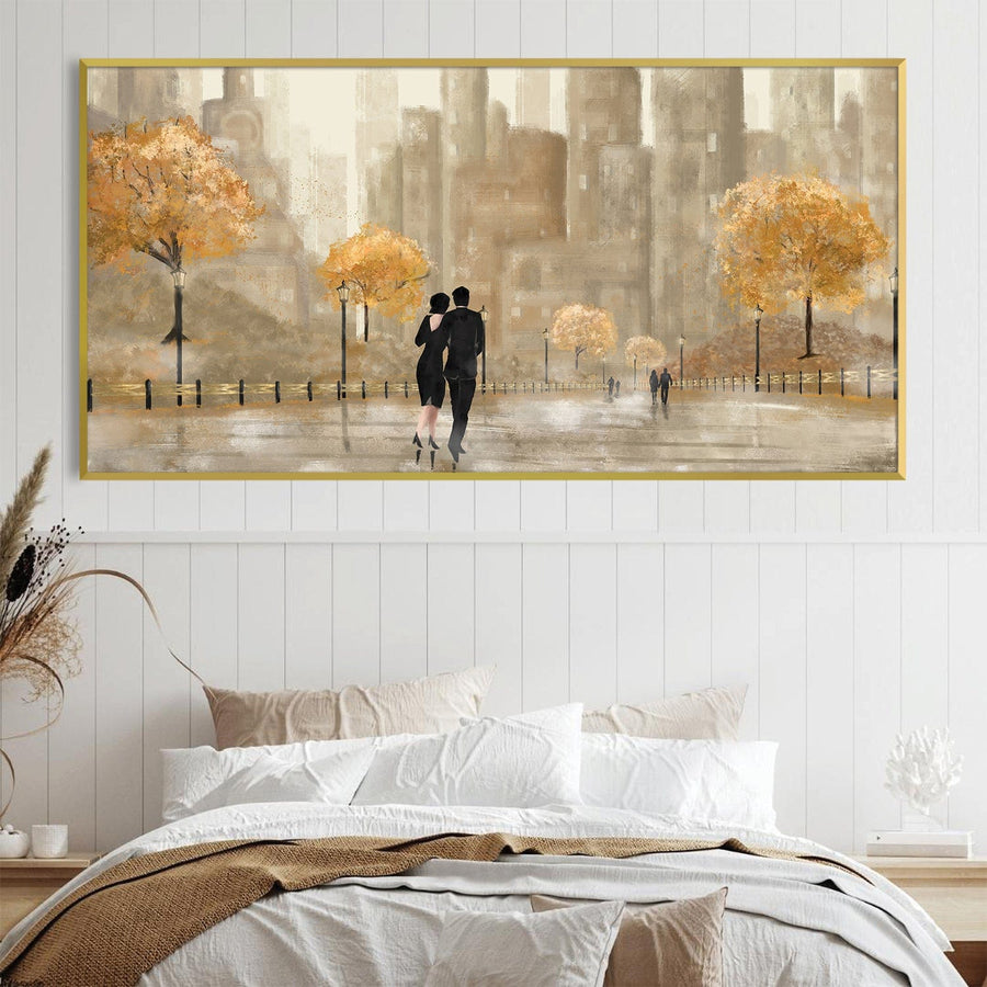 Shaded Strolls Canvas Art Clock Canvas