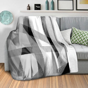 Shades of Obsidian Blanket Blanket Clock Canvas