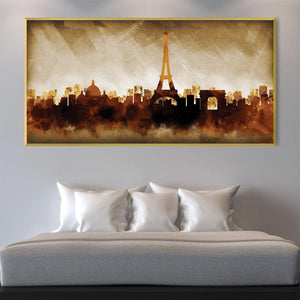 Shades of Paris Canvas Art Clock Canvas