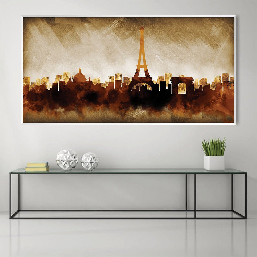 Shades of Paris Canvas Art Clock Canvas