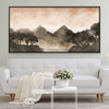 Shades of the Mountains Canvas Art 20 x 10in / Canvas Clock Canvas