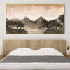 Shades of the Mountains Canvas Art Clock Canvas