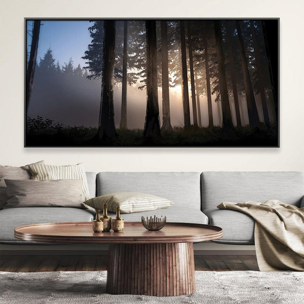 Shadows and Sunfire Canvas Art 20 x 10in / Canvas Clock Canvas