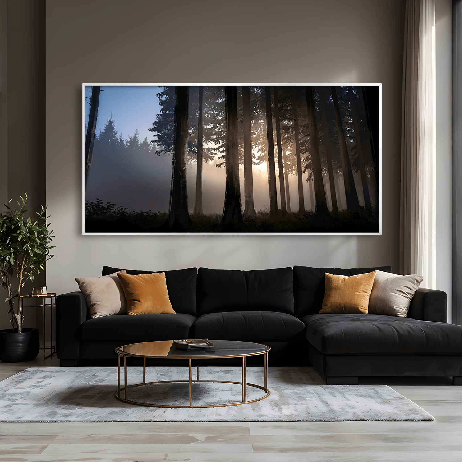 Shadows and Sunfire Canvas Art Clock Canvas