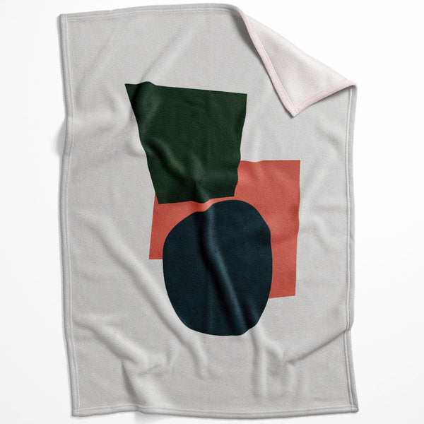 Shapes of Abstract A Blanket Blanket 75 x 100cm Clock Canvas