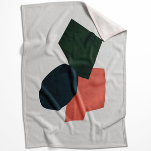 Shapes of Abstract B Blanket Blanket 75 x 100cm Clock Canvas