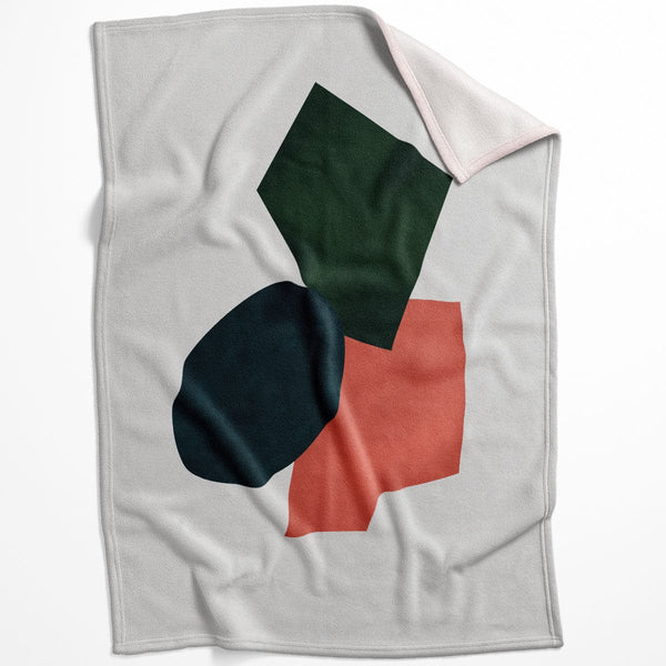 Shapes of Abstract B Blanket Blanket 75 x 100cm Clock Canvas
