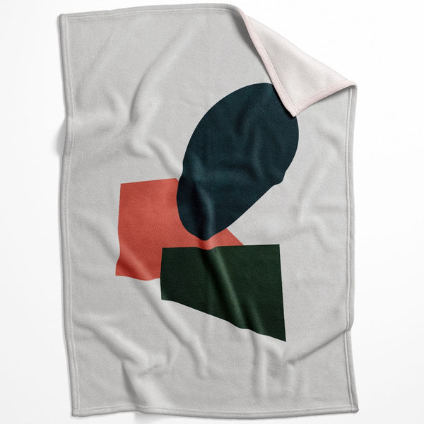 Shapes of Abstract C Blanket Blanket 75 x 100cm Clock Canvas