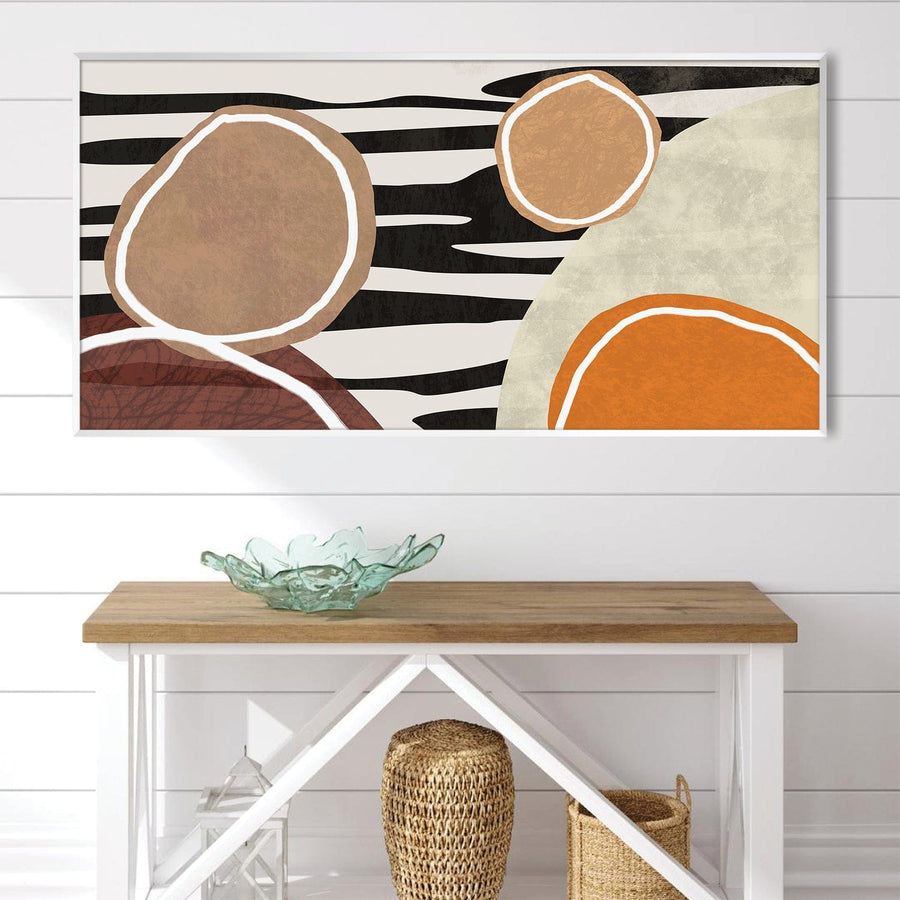 Shapes Within Shapes Canvas Art Clock Canvas