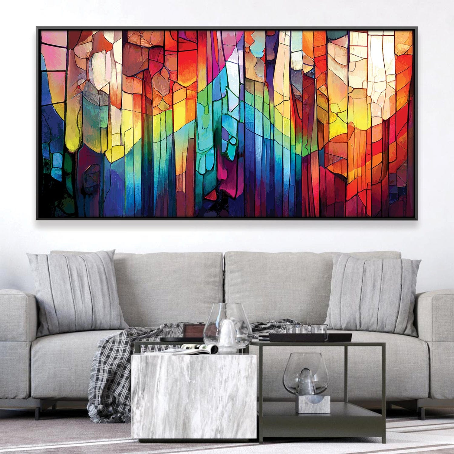 Shattered Spectrum Canvas 20 x 10in / Canvas product thumbnail