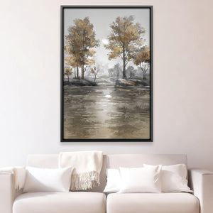 Shimmering Silence Canvas Art 12 x 18in / Canvas Clock Canvas