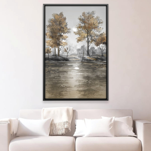 Shimmering Silence Canvas Art 12 x 18in / Canvas Clock Canvas
