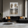 Shimmering Silence Canvas Art Clock Canvas