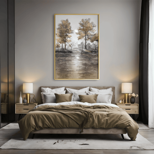 Shimmering Silence Canvas Art Clock Canvas