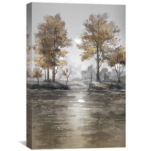 Shimmering Silence Canvas Art Clock Canvas